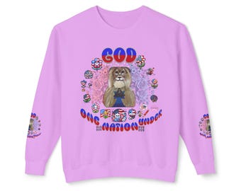 Lion Graphic Hoodie, One Nation Under God, Patriotic Christian Apparel