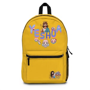 Jesus Backpack,Jesus Bag,Yeshua Backpack,Yeshua Bag,Christian Backpack,Christian Bag,Young Adult Backpack,Cute Toddler Kids School Backpack