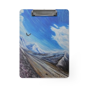 Snowy Mountain Clipboard,Office Clipboard,School Clipboard,Kids Toddler Clipboard,Eagle Clipboard,Original Painting Clipboard