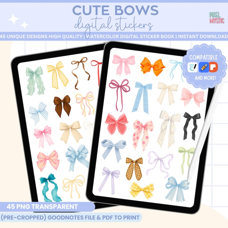 Simple Bow Sticker Bow Stickers - Etsy