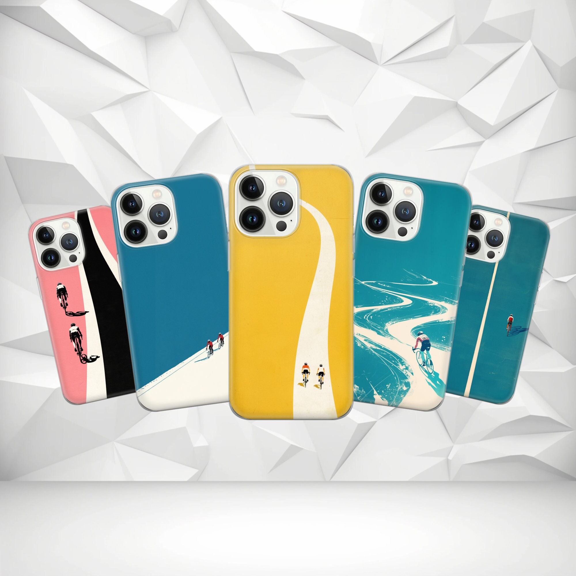 Cycling bike Phone Case Ride bicycle Cover for iPhone 16 Pro, 15, 14, 13, 12, 11, Google Pixel 9, 8, 7A, 6A, Samsung Galaxy S24 Ultra, S23fe