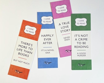 Classic Penguin Paperback Bookmarks - Gift Set for Book Lovers - Orange, Blue, Pink, Green