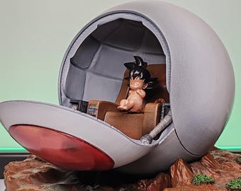 Figura de acción cápsula de Goku de Dragon Ball Fan Art