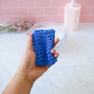Eco-Friendly Dish Sponge- Biodegradable Sponge for Color Lovers- Zero Waste Sponge in Blue