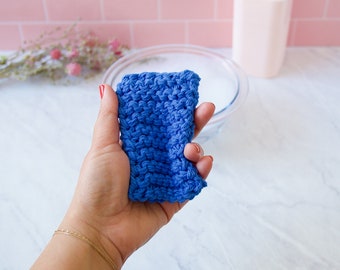 Eco-Friendly Dish Sponge- Biodegradable Sponge for Color Lovers- Zero Waste Sponge in Blue