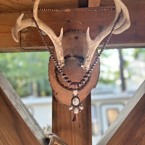 White Buffalo Squash Blossom Necklace