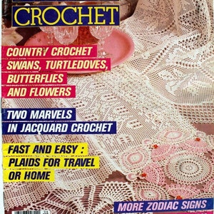 Destash RARE Vintage Magic Crochet Magazines 60-69 - Patterns for Doilies, Tablecloths, Clothing, Toys, Wallhangings, Pillows and Much More