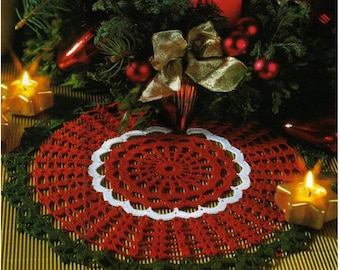 Spanish Holiday Christmas Doily Crochet Pattern Model 17 - Charted Graph Pattern - If you know crochet stitches you can do this pattern