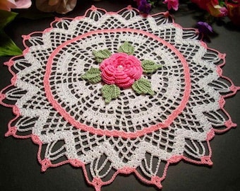 Vintage Crocheted Doily Pattern: 5" Diagram Format (PDF File)