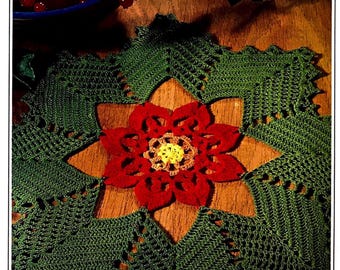 Vintage Fiesta Christmas Crochet Doily Pattern (PDF Download)