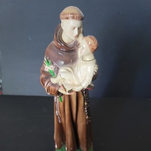 Saint Francis of Assisi Large Statue Chalkware