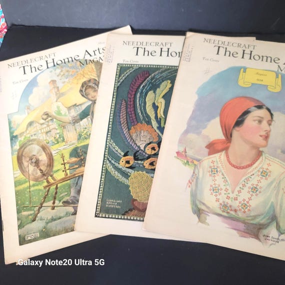 1934 Home Arts Magazine Set of 3 May, July & Aug