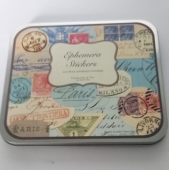 Vintage Travel Ephemera Stickers