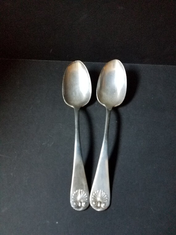 Roger Bros Serving Spoons "Shell"