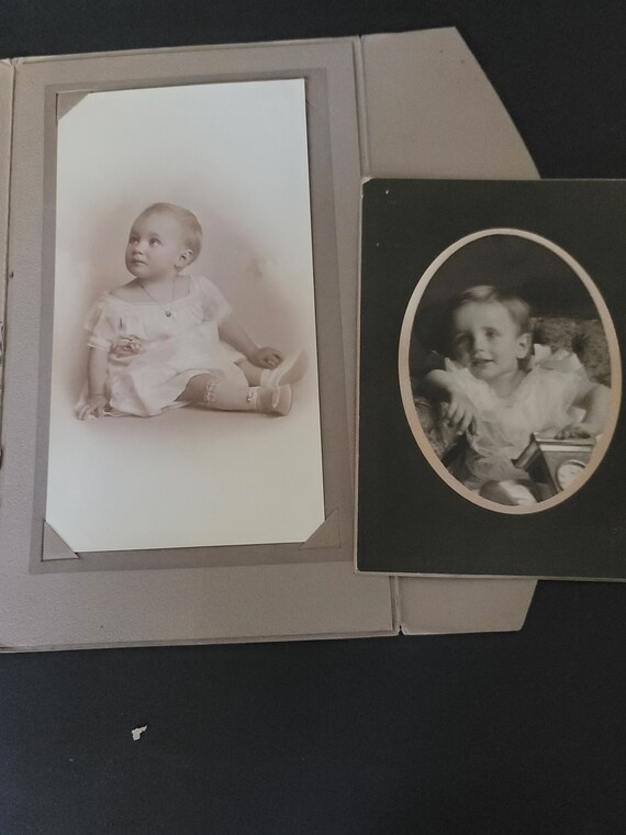 Two Early 1900s Photographs of Child