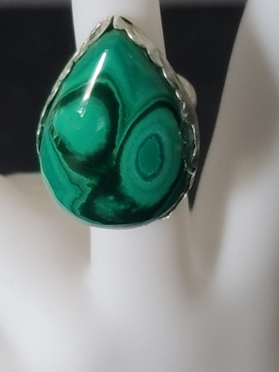 Malachite and Sterling Silver Ring