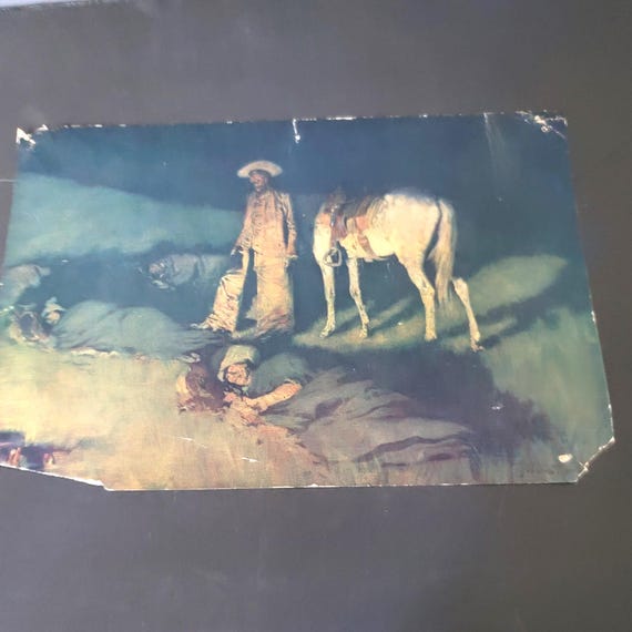 Print In from the Night Herd by Remington