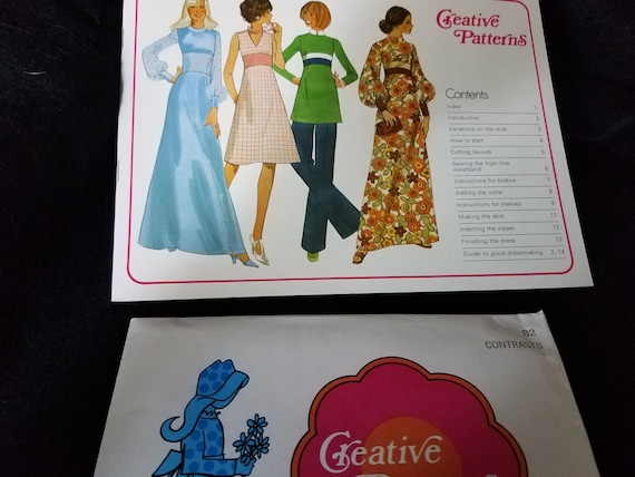 Vintage Creative Pattern Book Dress Tunic