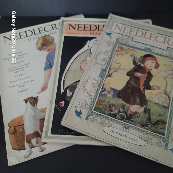1928/29 Needlecraft Magazines Set of 3