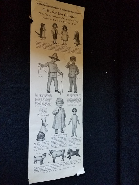 Antique Giftware Ad for Children 1915