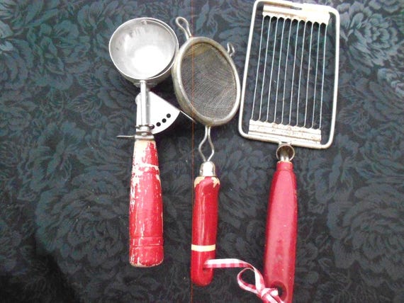 Red Handled Kitchen Tools