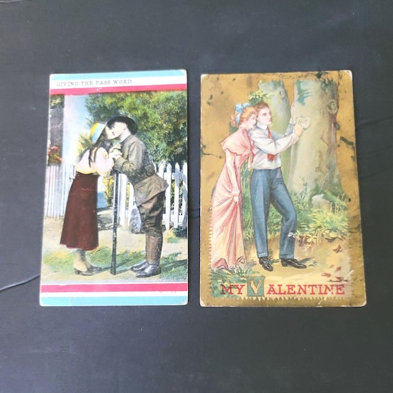 2 Valentine Postcards