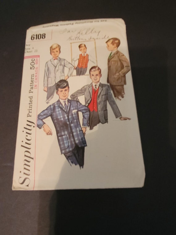Simplicity 6108 1965 Pattern