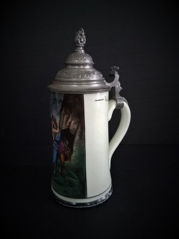 German Lithopane Steins