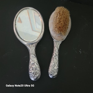 Zimmerman Sterling Mirror and Brush
