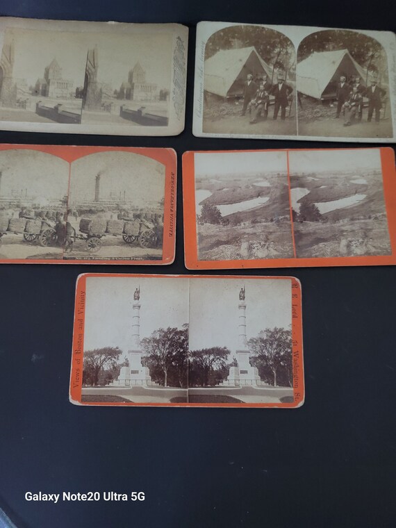 Set of 5 Stereoscope Cards #8