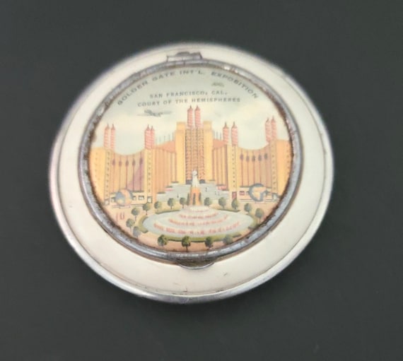 Golden Gate International Expo Souvenir Compact 1940
