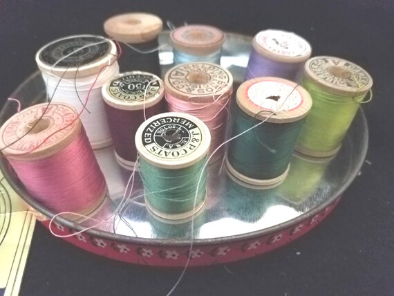 Vintage Thread in Hallmark Patchwork Tin