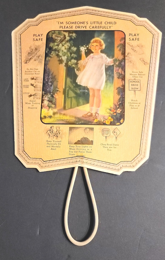 Advertising Hand Fan 1930s