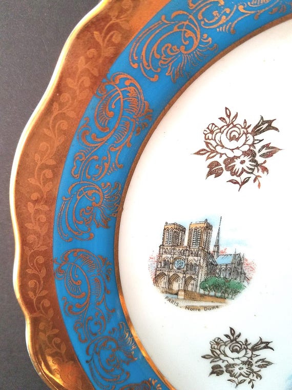 リモージュ フランス パリ お土産プレート ミッドセンチュリー - Etsy 日本