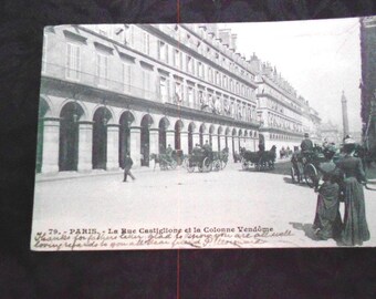 1907 Paris Postkarte Antike Briefmarke