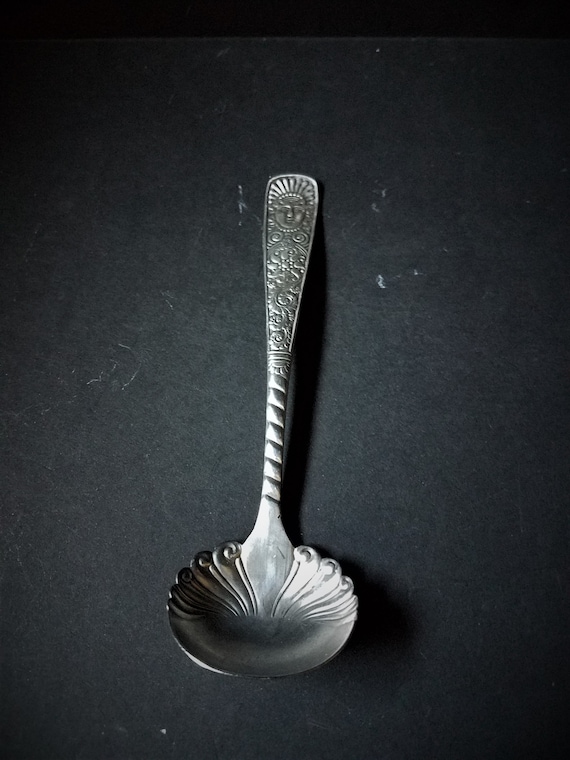 Ladle 1847 Roger Bros "Assyrian Head"