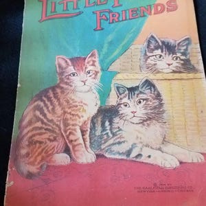 1914 Książka dla dzieci Little Folks Friends Saalfield Pub