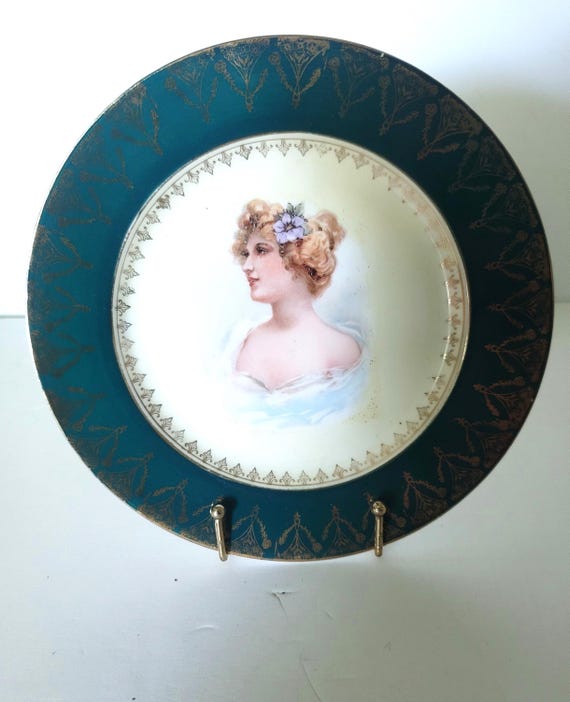 Antique Portrait Bread Plate