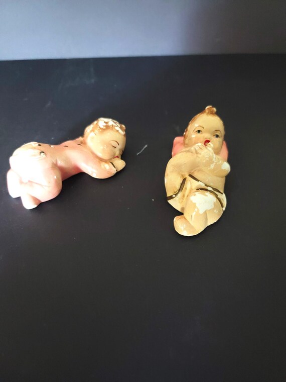 Chalkware Baby Wall Decor