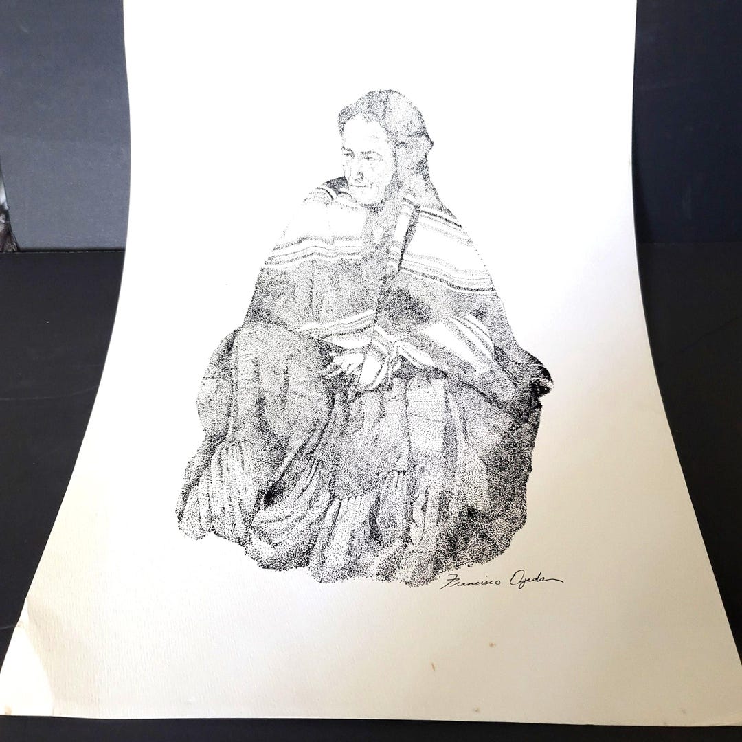 1930s Signed Lithograph by Francisco Ojeda - Etsy