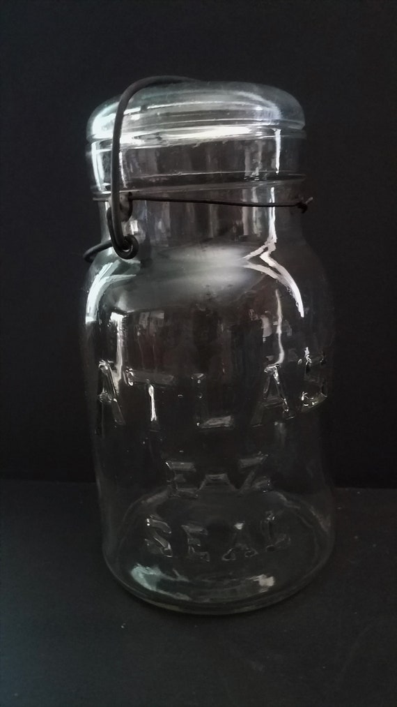 Hazel Atlas EZ Seal Quart Jar circa 1920