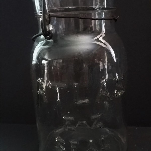 Hazel Atlas EZ Seal Quart Jar circa 1920