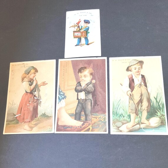 RH Macy & Co Original Trade Cards NOT Reproductions