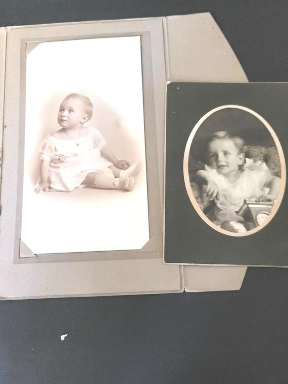 Two Early 1900s Photographs of Child