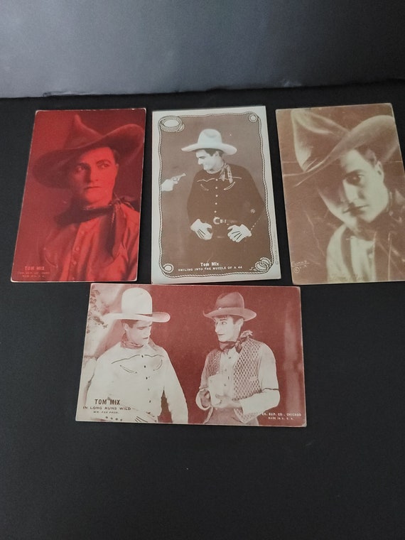 Tom Mix Postcards Set of 4
