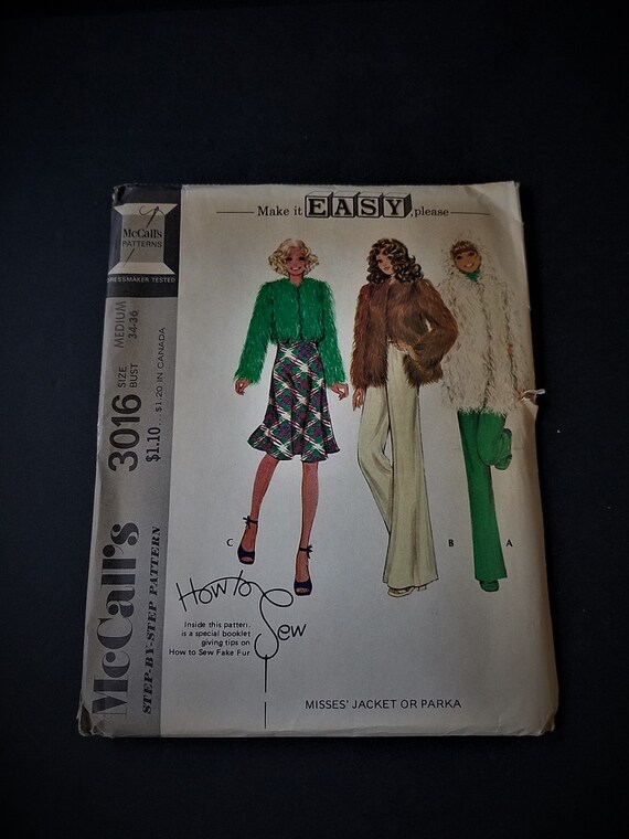 1971 McCalls 3016 Make it Easy