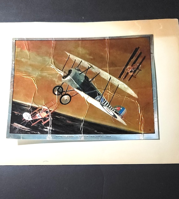 Foil Print WWI Sopwith Camel vs Fokker Triplane