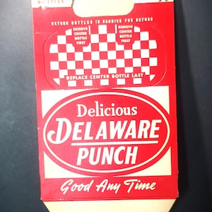 Delaware Unbenutzte 6er Pack Kartonträger