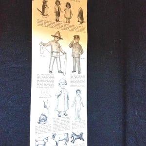 Anuncio de artículos de regalo antiguos para niños, 1915