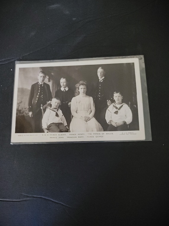 Rare Postcard of King George V's Children 1910